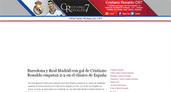 Desktop Screenshot of cristianoronaldogol.com